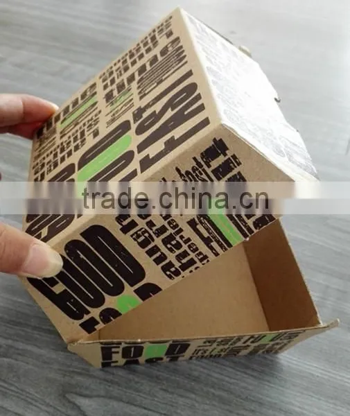 China Supply Custom Hamburg Packing Boxes With Logo Design photo-2