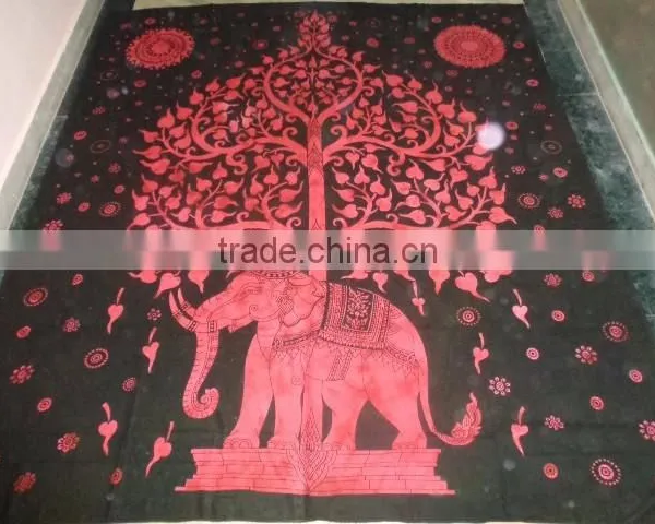 Elephant Tree of Life Bedsheets Tapestry New photo-3
