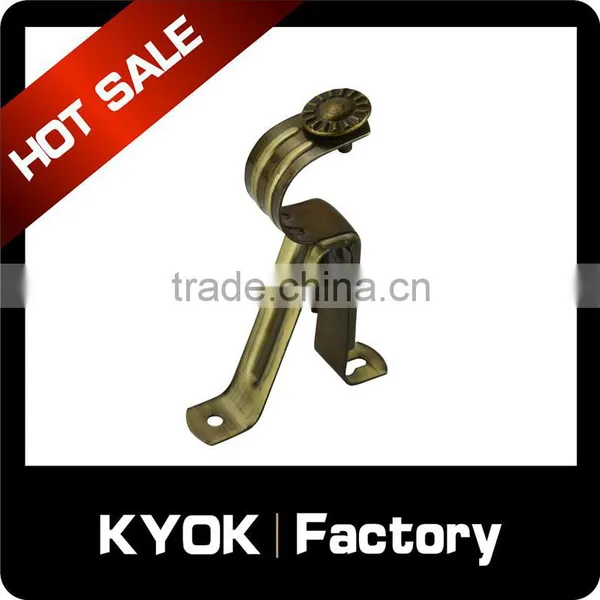 KYOK Adjustable Custom Precision Metal Curtain Rods Brackets,extendable Aluminum Alloy Curtain Rod Bracket With Amazing Price photo-5