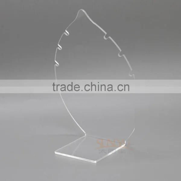 Custom Design And Size Acrylic L-shape Clear Necklace Stand photo-3
