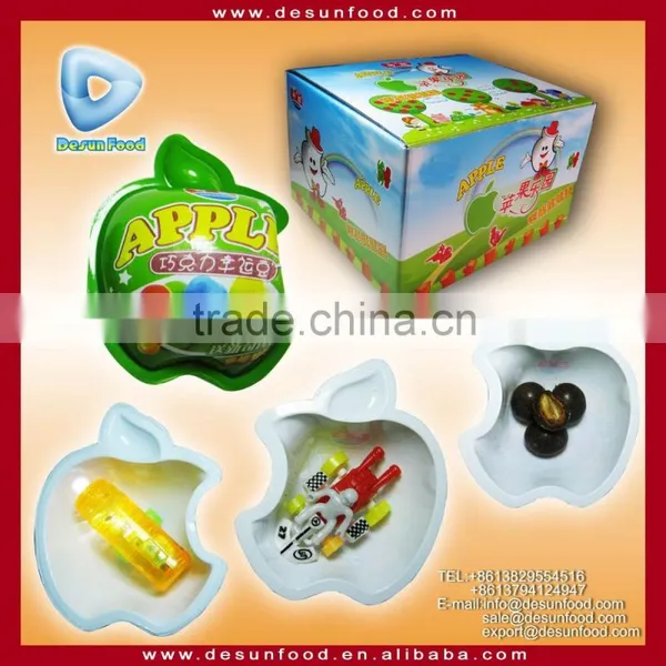 New Apple Shape Good Quality Crispy Chocolate Peanut With Suprise Toy Quality Choice