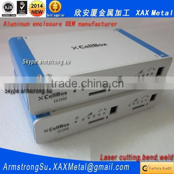 XAX61Alu OEM ODM Customized Laser Cut Bend Weld Sheet Aluminum Car Accessory Housing photo-2