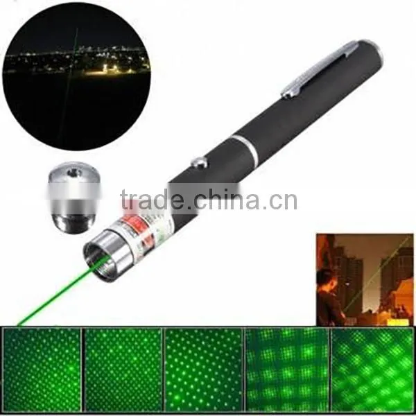 Portable Pen Shape 50mW Green Laser Pointer Quality Choice photo-2