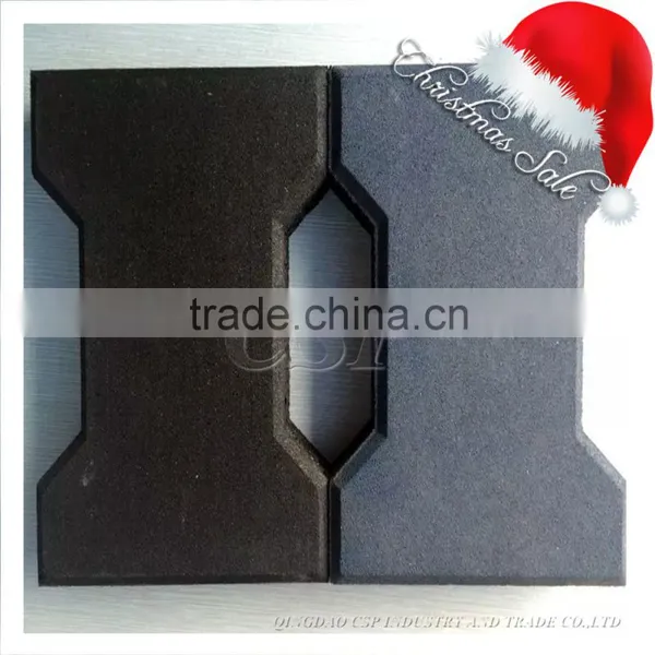 Dogbone Recycle Rubber Tile Mat Brick for Horse Stable Driveway Pathway Various Color Available Accept Customize photo-2