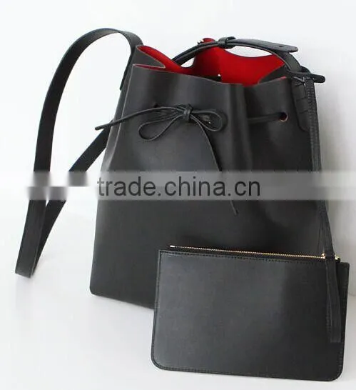 Two-ways Casual Use Leather Fashion Ladies Handbag