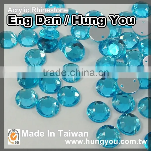 Lead-Free 2 Holes Sew On Rhinestone for Dress