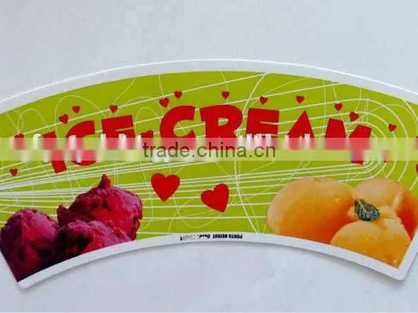 2016 New Customized Paper Cup Fan PE Coated