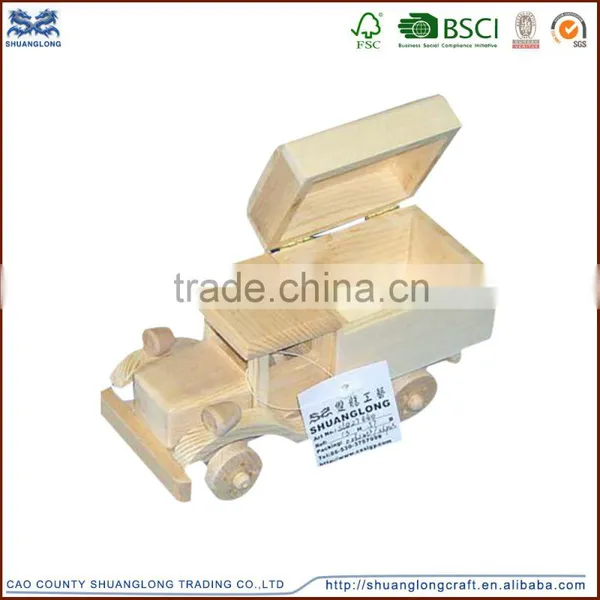 Chinese Wholesales Unfinished Mini Wooden Car,wooden Toy photo-2
