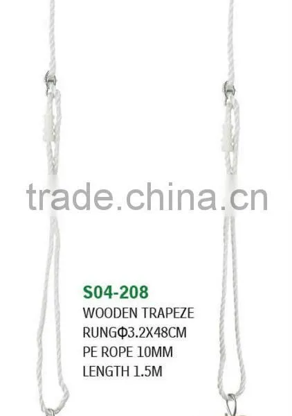 WOODEN TRAPEZE SWING