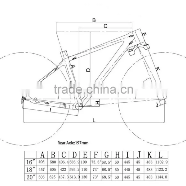 Carbon Fat Bike Frame, T700 Carbon Snow Bike,12*197mm Carbon Fat Bike Frameset AG120, Includes Frame, Fork, 120mm BSA/BB30, OEM photo-6