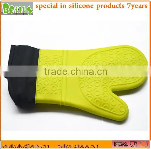 Food Grade Silcone Finger Protector Oven Bbq Grill Mitt Glove for Heat Resistant Grilling photo-5