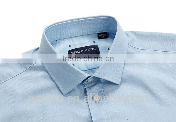 Men's Classical Business Dress Cotton Long Sleeve Shirt photo-3