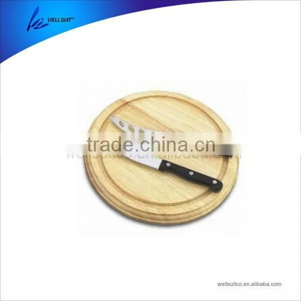 Best Grade Cheese Gadget Set of 4pcs With Wooden Cutting Board and pp Handle