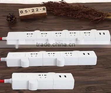 2016 Hot Sale Power Strip/bending Pivoting Power Strip/Rotating Extension Socket photo-2