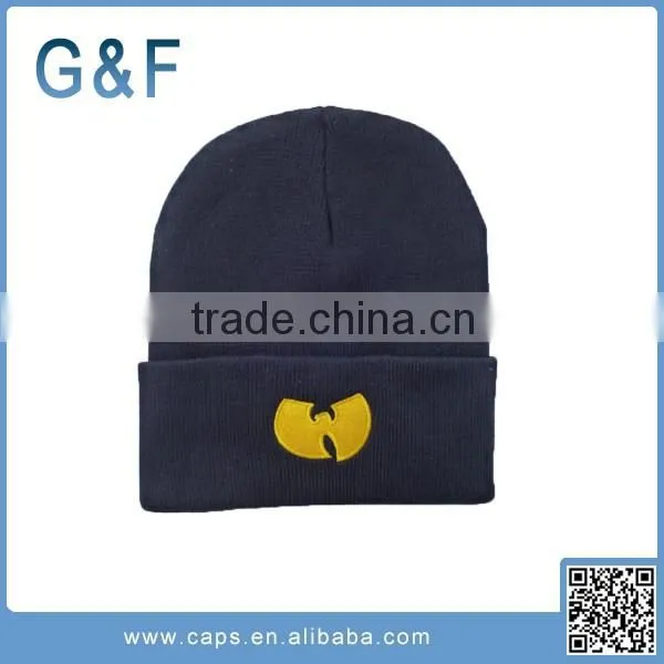 Wholesale Price Hats no Brand Custom Logo Cotton Beanie Caps photo-2