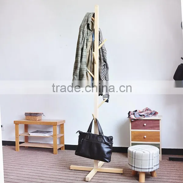 Wood Hangers for Clothes, Tree Shaped Coat Hook, Hat Hook photo-4