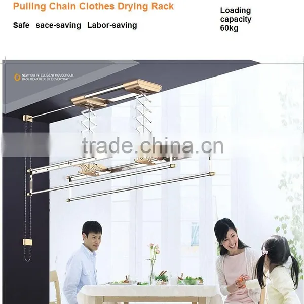 Aluminum Indoor Pulling Chain Clothes Drying Rack photo-2