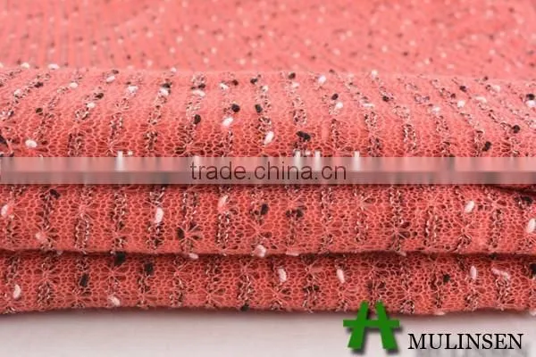Mulinsen Ring Spun Polyester Solid Dyed Knit Fabric for Sweater photo-4
