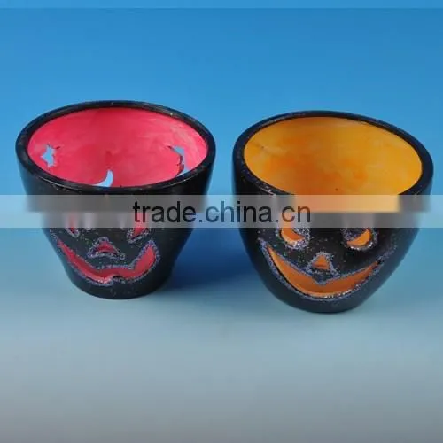 High Quality Halloween Gifth Ceramic Candle Holder photo-3