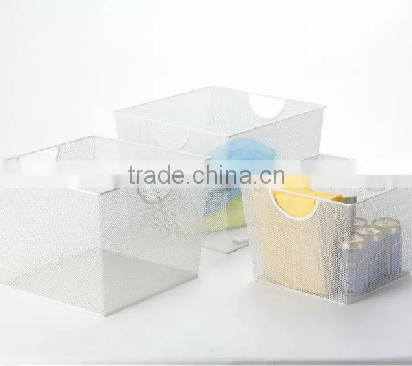 Metal Mesh Home Storage Organizer