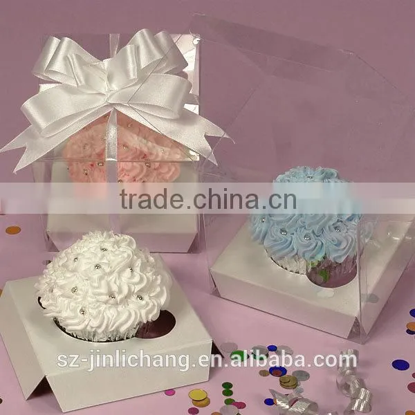 One Stander Tuck Top Clear Plastic Cake Box photo-6