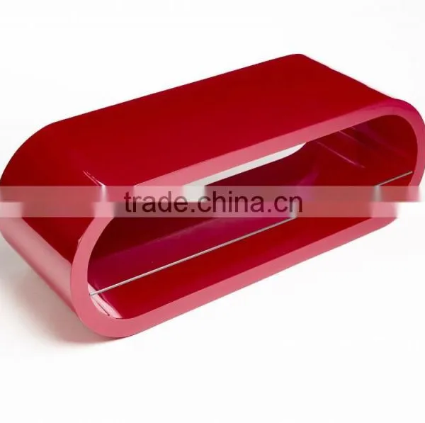 TV-2321 High Gloss Oval TV Stand Table photo-3