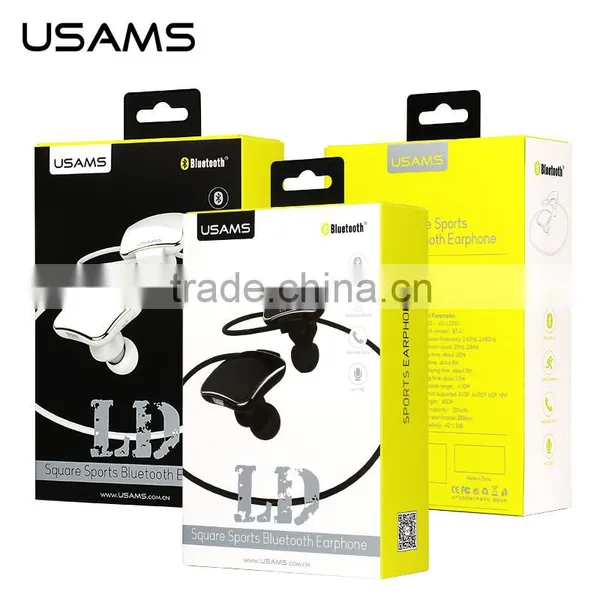 Fashion USAMS Square Sport Bluetooth Earphone Stereo Necklace Earphone photo-6