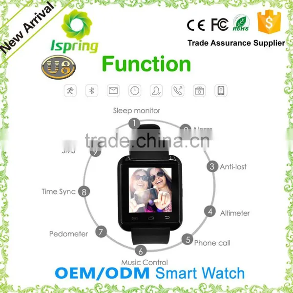 Wp08 Sim Card Smart Watch Phone Factory,Gvo8 Dzo9 A8 Gv18 Gv09 Dm360 K8 M26 A18 S29 F2 Aw08 Gv08 A9 Gt08 Ce Rohs Smart Watch photo-2
