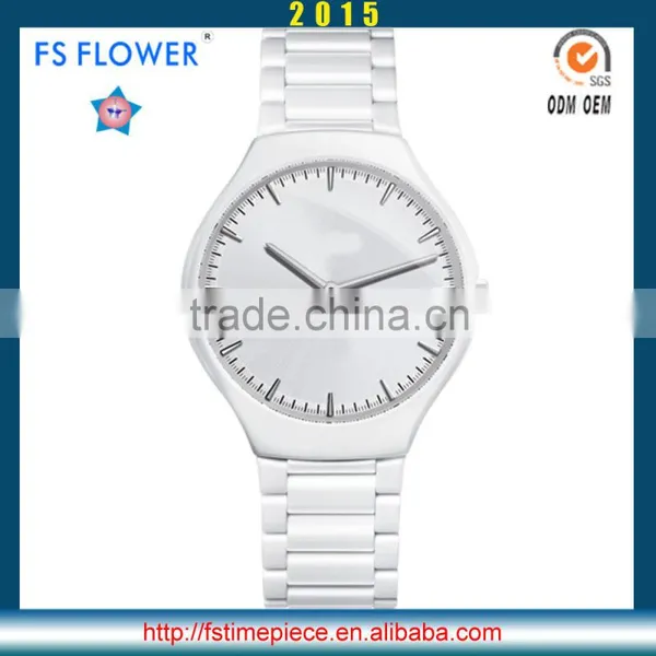 FS FLOWER - Black Ceramic Watch Mens Japan Movement Quartz Watch photo-2