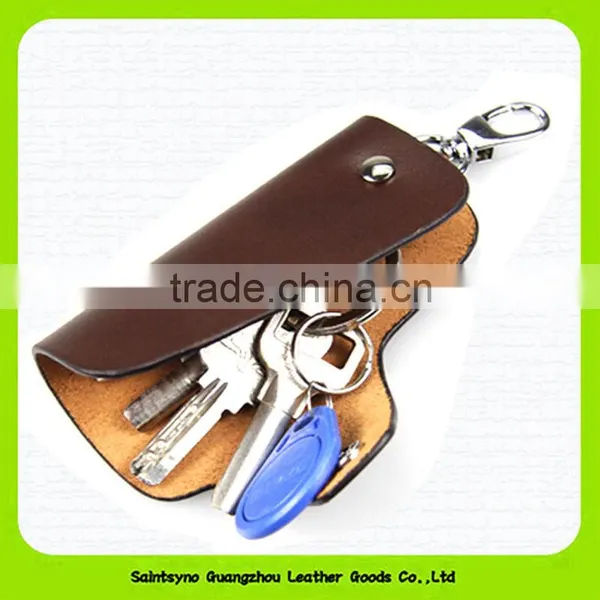 15108 Simple Designer Key Holder Genuine Leather Key Purse photo-2