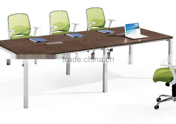 Commercial Furniture Melamine Cheap Small Round Movable Office Meeting Table photo-4