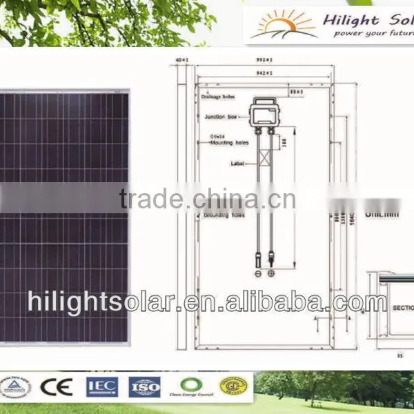 100% Tuv High Efficiency Pv Solar Module 235w photo-3