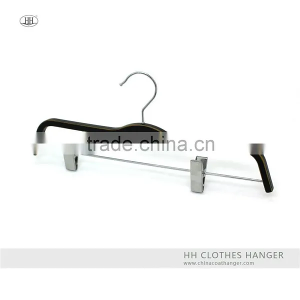 The Solid Plastic Pant&skirt Hanger,plastic Bottom Hanger,50*17mm Flat Metal Clip photo-3