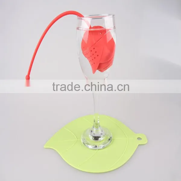 Hot Selling Rose Flower Infuse Silicone Tea photo-3