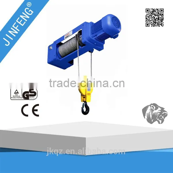 MD1 Type Pickup and Carry Steel Wire Rope Electric Capstan Rope Winch Hoist With Motorised I-beam Trolley photo-2