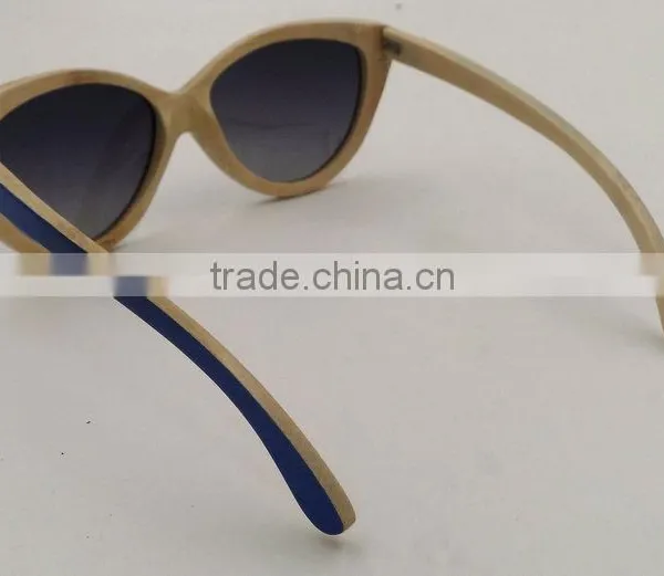 2016 Cat Eye Bamboo Sunglasses Wholesale photo-4