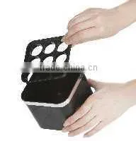 SINOGLASS 9 Pcs CYLINDER Body Space Saving Glass SPICE Jar SET photo-5