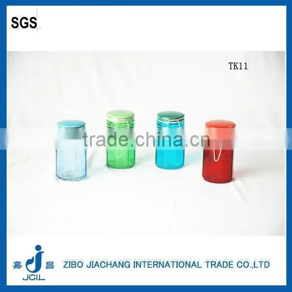 Coloreful Mini Glass Spice Jar With Clamp Lid /ceramic Lid photo-2