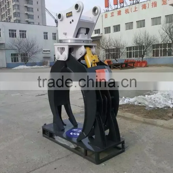 Hitachi Ex120-2 Supply DOOSAN HITACHI Mechanical Log Grapple and Hydraulic Wood Grapple for Excavator photo-4