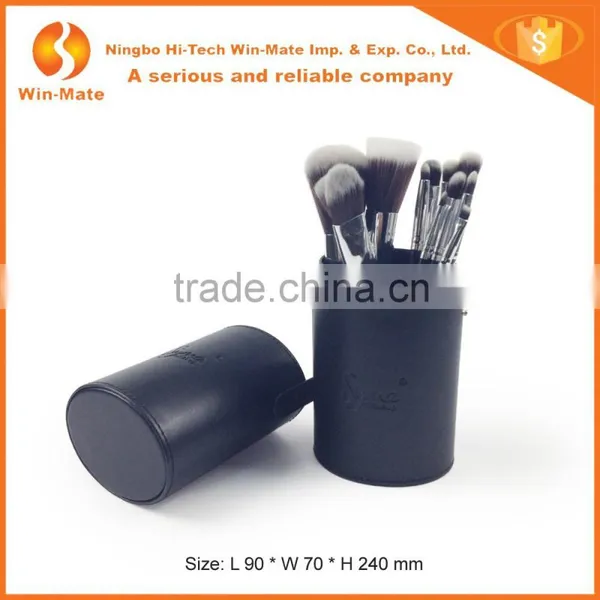 12 Piece Synthesize Hair Black Cosmetic Makeup Brush Stand photo-2