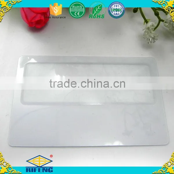 Factory OEM Colors PVC Material Plastic Credit Card Magnifier for Reading Fresnel Lens photo-5