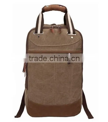 Multifunction Outdoor Waxed Canvas Backpack With Handle photo-2