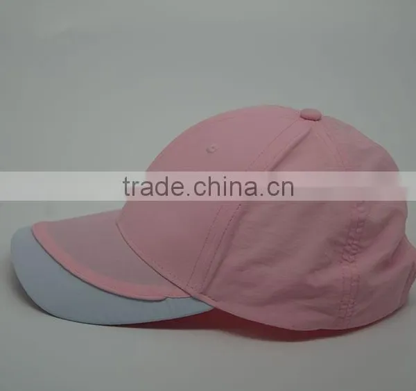 PINK COLOR BASEBALL CAP, BLANK COTTON PINK HATS photo-2