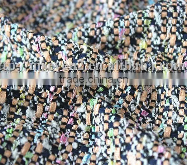 Houndstooth Polyester Viscose Wool Fabric, 100% Wool Tweed Fabric for Formal Wear photo-4