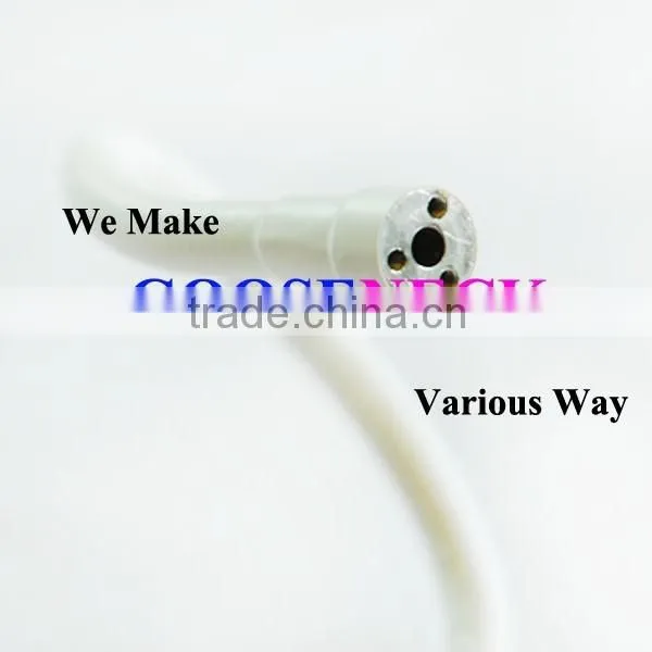 White Silicone Covered Metal Gooseneck for Medical Machine photo-3