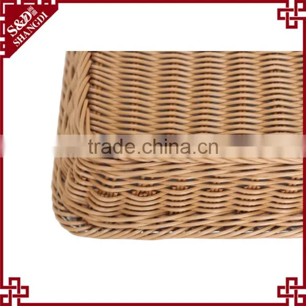S&D Wholesale Brown Plastic Rattan Wedding Fruit Basket Decoration photo-6