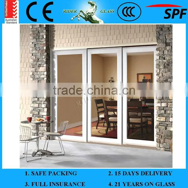 High Quality 1.3-19mm Folding Door Glass Bullet Proof Sliding Bifold Glass Door & AS/NZS2208 photo-4