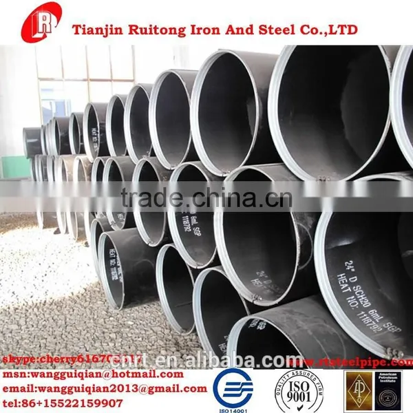 Large Diameter API 5L X70 PSL2 LSAW Steel Pipe 406mmx15.88mm photo-6