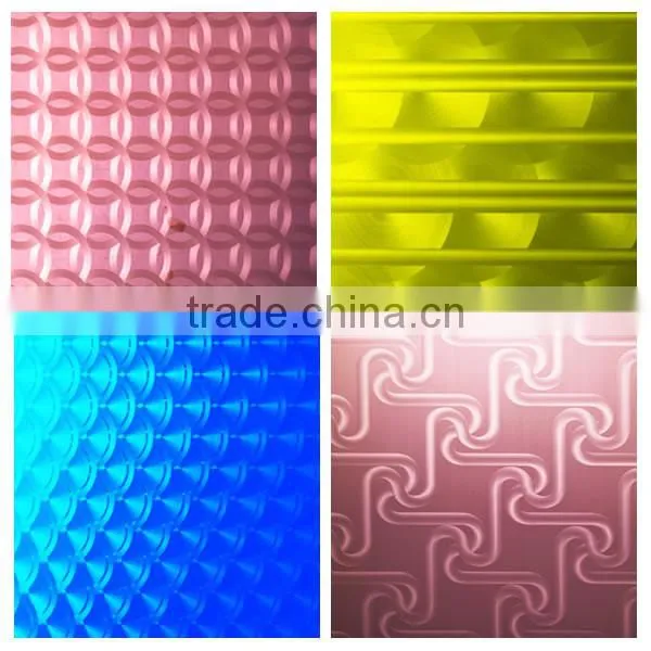 Foshan 304 1.0mm Etching Bronze Color Decorative Stainless Steel Sheet for Decoration photo-6