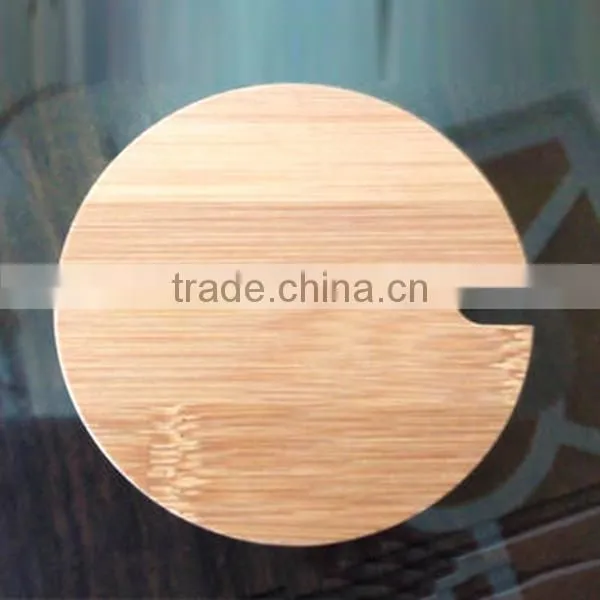 Exquisite Seal Clear Glass Storage Jar Wood Lid, Food Canister Wooden Lid photo-5